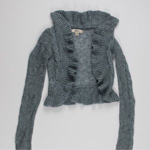 DECREE Small Cropped Blue Sweater